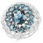 5.98 Carat London Blue Topaz Sterling Silver Cocktail Ring