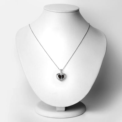 2.66 Carat Genuine Garnet & White Topaz Sterling Silver Pendant