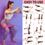 Ensemble de bandes de résistance XGear Fitness Loop de 5 avec sac de transport