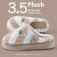 Chaussons en velours coton non glissants pour femmes