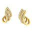 Boucles d'oreilles créoles multi-rangs en diamant en or jaune 10K