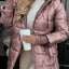Elegant Winter Hooded Down Jacket Cardigan Coat