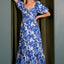 Charming Summer Floral Puff Sleeve Dress with Cutout Back – A Unique Blend of Elegance and Playfulness - Korvel