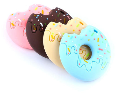 Gingerbread Man Raccoon Donut Silicone Teether - Safe & Fun Gift