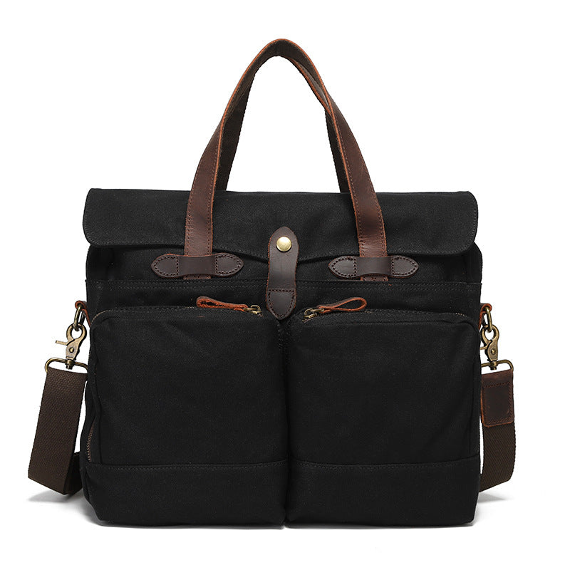 Men's Portable One-Shoulder Crossbody Briefcase