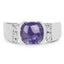 Anillo de Compromiso de Plata Esterlina con Tanzanita Natural de 2.80 Quilates