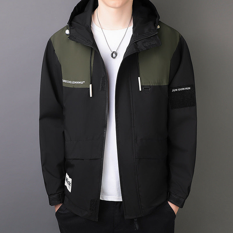Men's Windproof Hooded Jacket - Outdoor Waterproof Sport Jacket