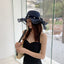 Elegant Big Brim Bow Ribbon Beach Hat for Summer