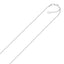 Chaîne scintillante ajustable en or blanc 14k 1,5 mm