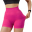 Shorts de Yoga Sin Costuras de Cintura Alta para Mujeres
