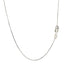 10k White Gold Classic Box Chain - 0.45 mm