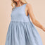 Vestido Mini de Tirantes con Cuello Redondo - Simple y Versátil para el Uso Diario