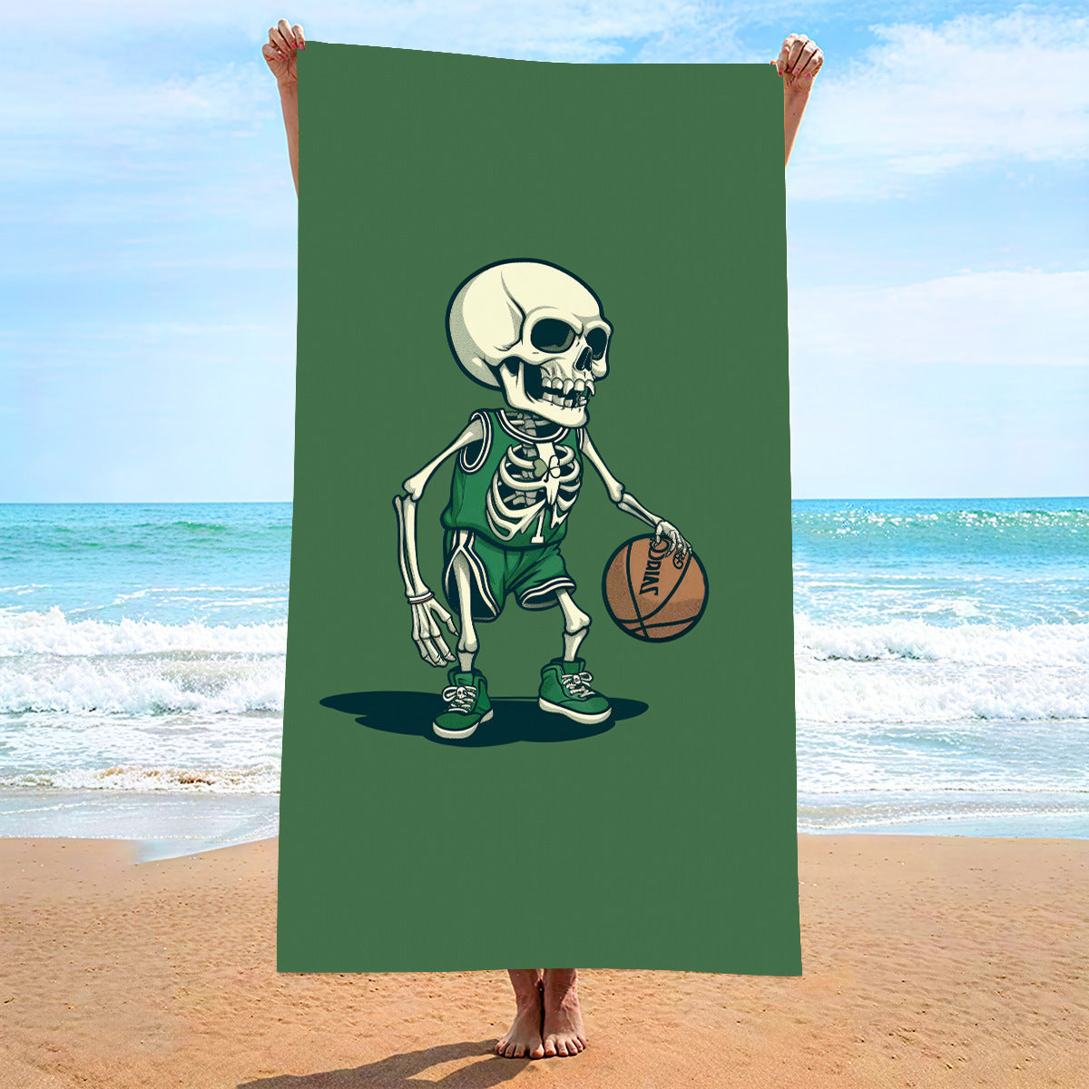 Double-Sided Velvet Beach Towel - Quick-Drying & Soft