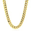9.0mm 14k Yellow Gold Semi Solid Miami Cuban Chain