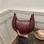 Bolso de Hombro Texturizado en Forma de Media Luna Niche para Mujeres