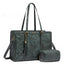 Bolso de cuero vintage para laptop de mujer - Gran capacidad