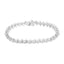 .925 Sterling Silver Diamond Link Bracelet - 7.25"