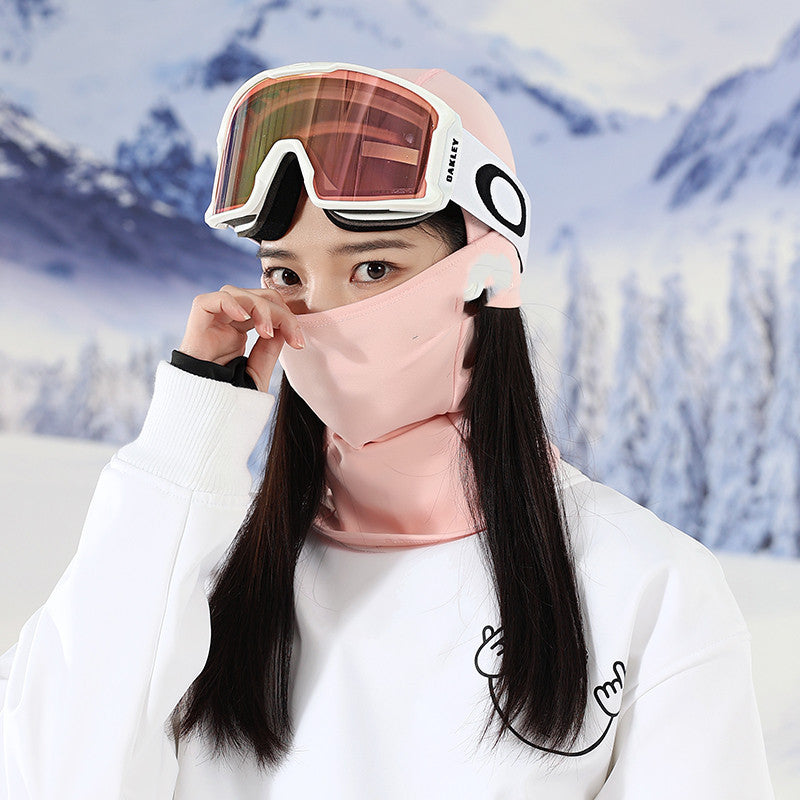 Masque de tête en velours coupe-vent pour le ski
