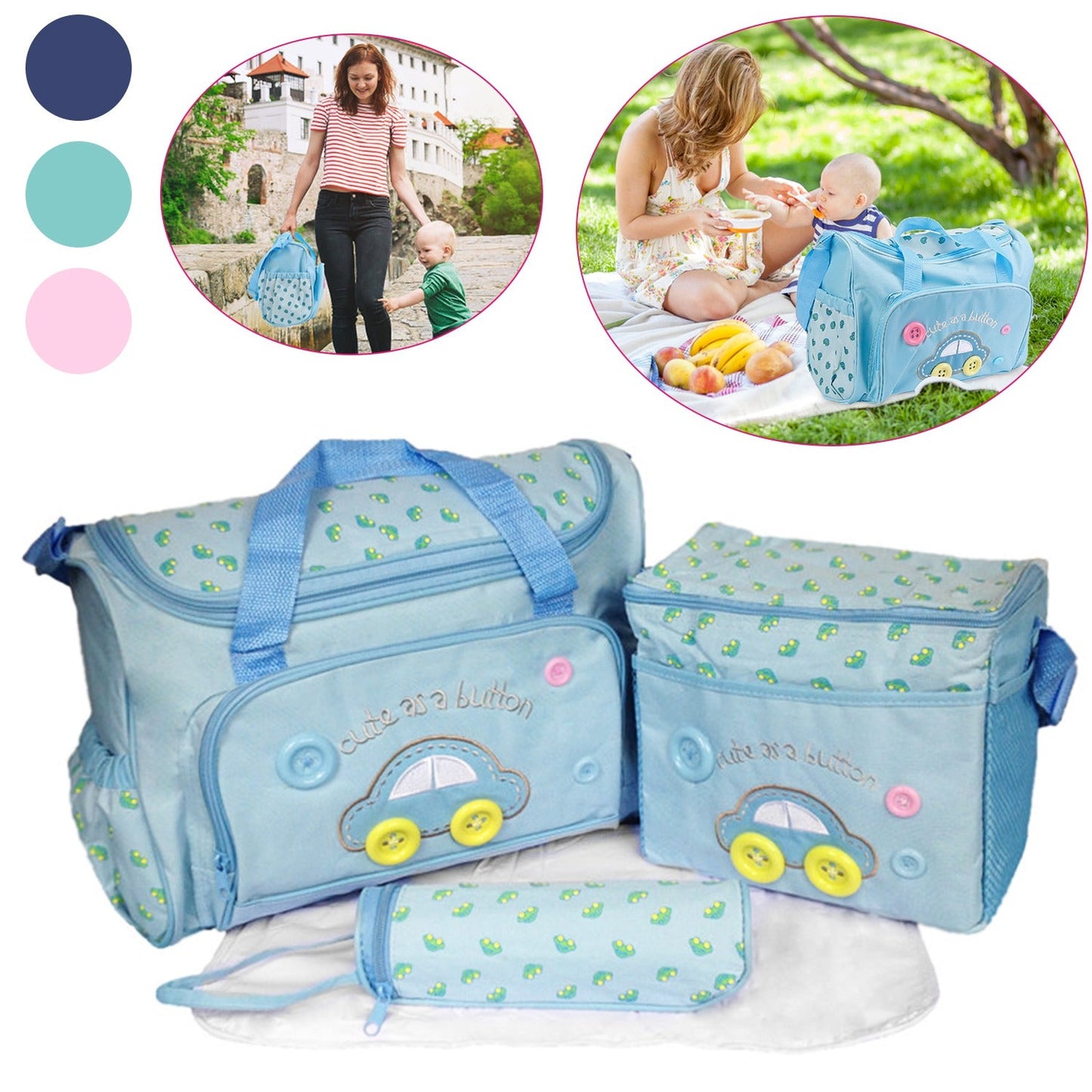 GBruno 4Pcs Diaper Bag Set