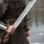 Handcrafted Viking Seax Knife with Premium Leather Sheath - Korvel
