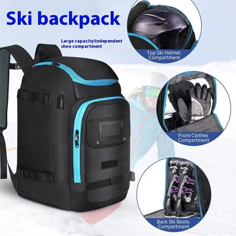 Mochila Premium de Gran Capacidad para Esquí y Deportes al Aire Libre