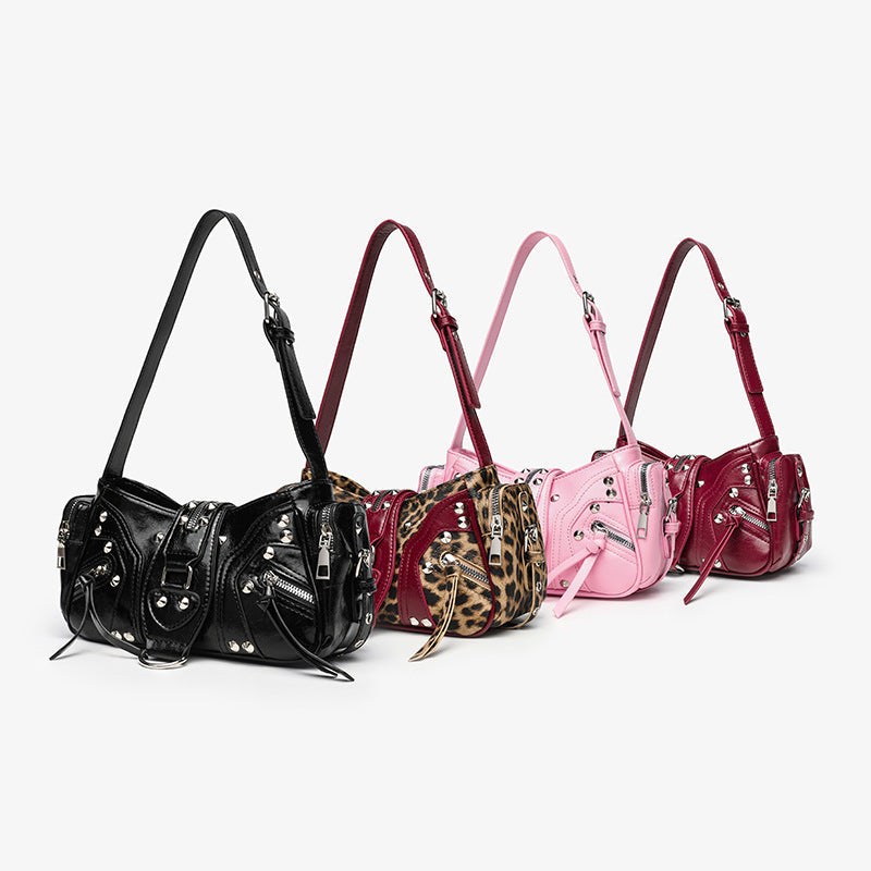 Edgy Y2K Single-Shoulder Commuter Crossbody Bag