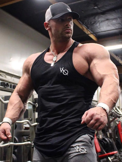 Men's Round Neck Racerback Tank Top
