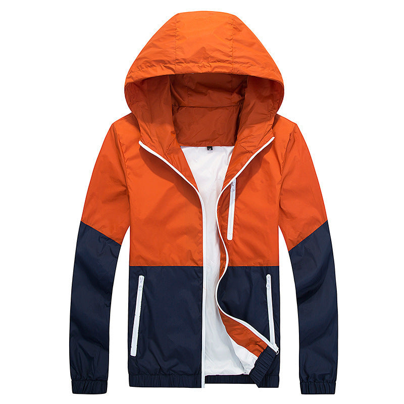 Men's Thin Hooded Jacket for Spring and Autumn
