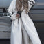 Hooded Long Windbreaker Jacket with Pockets for Women