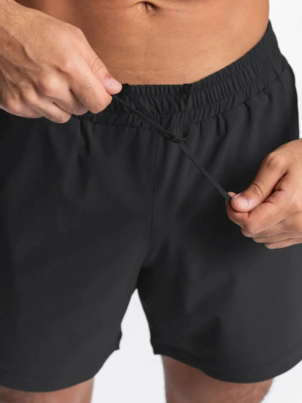 Shorts actifs pour hommes à taille élastique