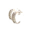 1.09ct Diamond Hoop Earrings in 14KT White Gold
