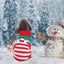GBruno Pull Turtleneck de Noël pour Animaux de Compagnie