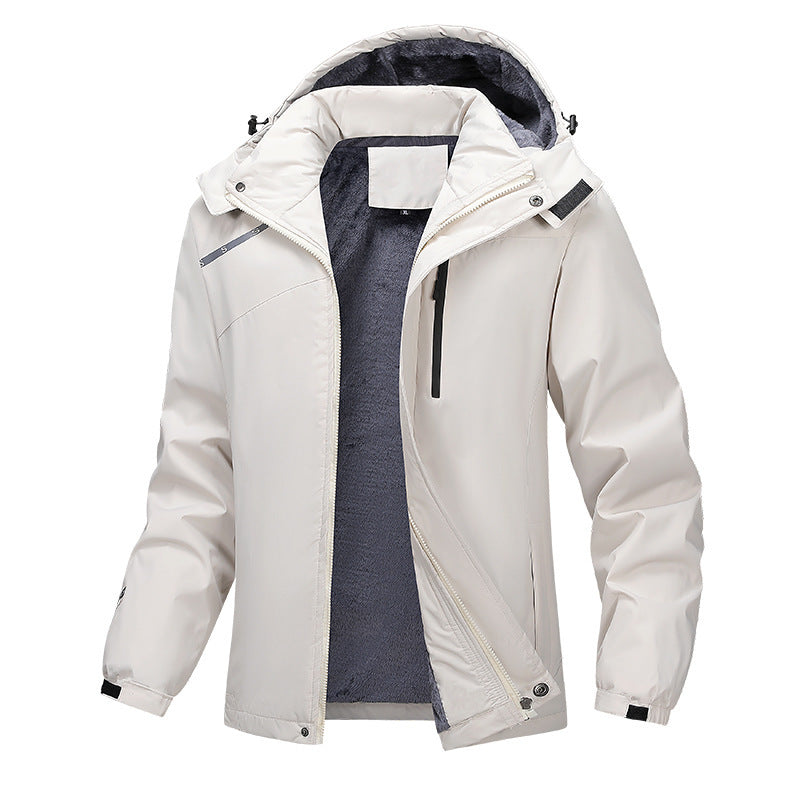 Manteau à capuche chaud grande taille pour hommes