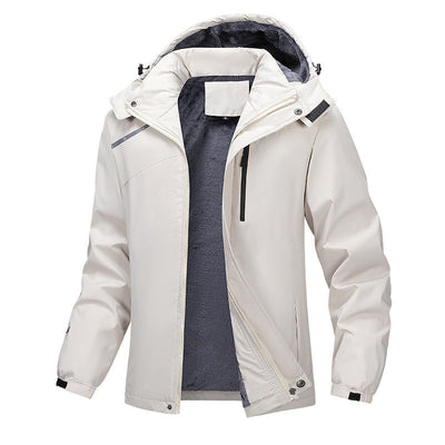 Plus Size Warm Hooded Coat for Men