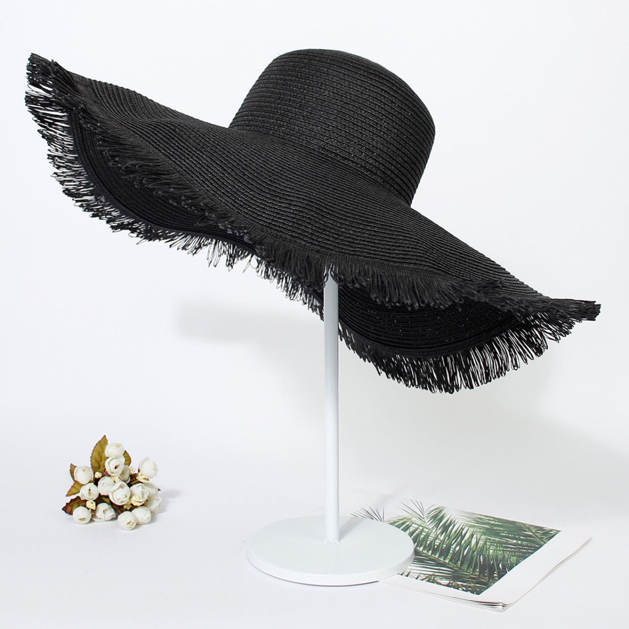 Big Brim Beach Sun Hat - Women's Woven Straw Hat