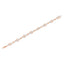 10K Rose Gold Diamond Infinity Loop Bracelet - 7.25 Inches
