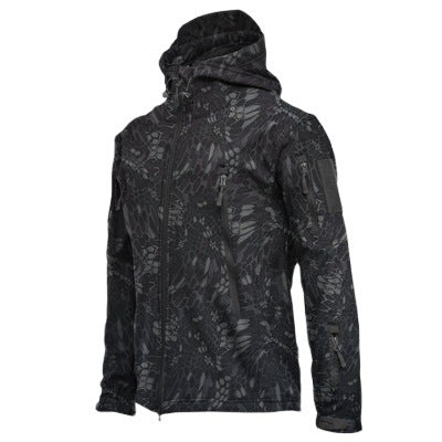 Men's Waterproof Camouflage Soft Shell Jacket