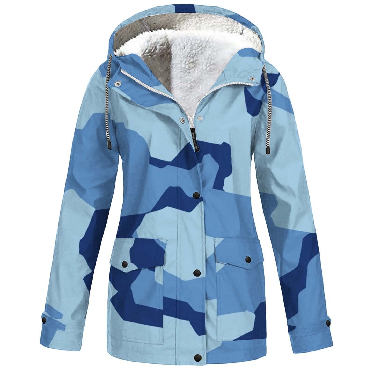 Hooded Camouflage Waterproof Outdoor Shell Jacket