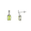 Boucles d'oreilles pendantes en zircon cubique naturel en argent sterling