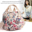 Printed Travel Water-Resistant Nylon Multi-Pocket Tote Bag