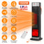 1500W Oscillating Ceramic Tower Space Heater with 3D Flame