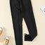 Black Grommet Lace Up Front Leggings - Korvel