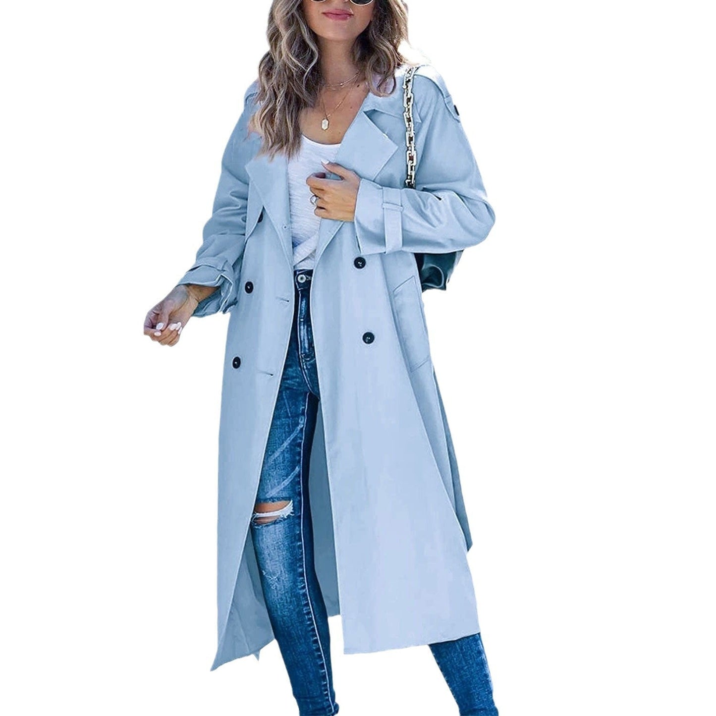 Women's Casual Solid Color Windbreaker Jacket