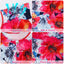 Women's Floral Printed Summer Blouse - Casual Short Sleeve Top