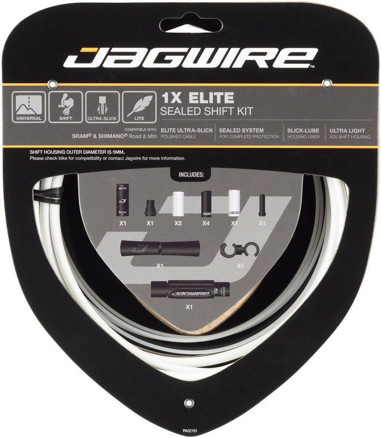 Jagwire 1x Elite Sealed Shift Cable Kit - SRAM/Shimano White