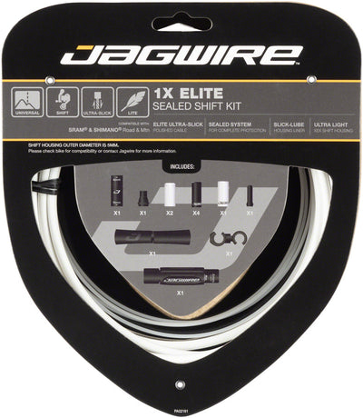Jagwire 1x Elite Sealed Shift Cable Kit - SRAM/Shimano White