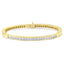 14K Yellow Gold Diamond Eternity Tennis Bracelet - 1.15 Cttw
