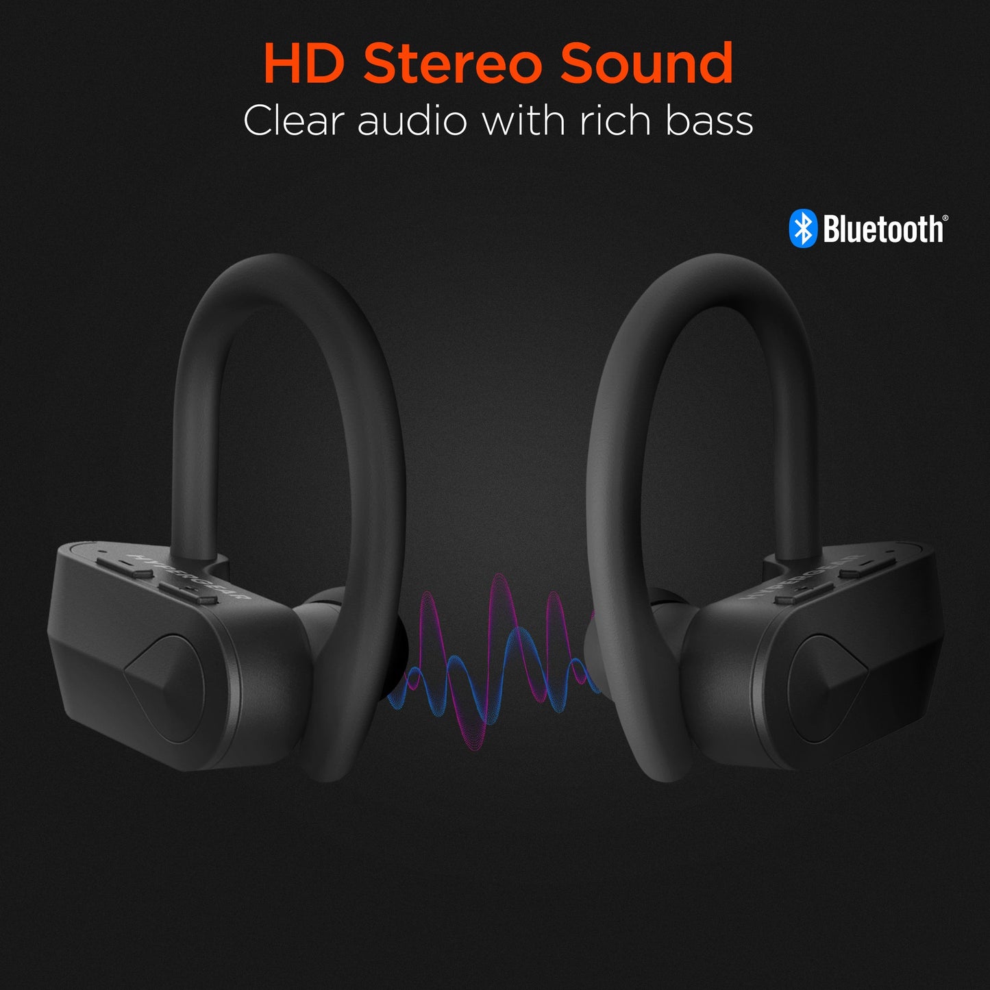 Auriculares Inalámbricos Verdaderos HyperGear Sport X2 - 4 Horas de Reproducción