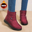 Bottes de cheville imperméables élégantes pour femmes - Talons plats