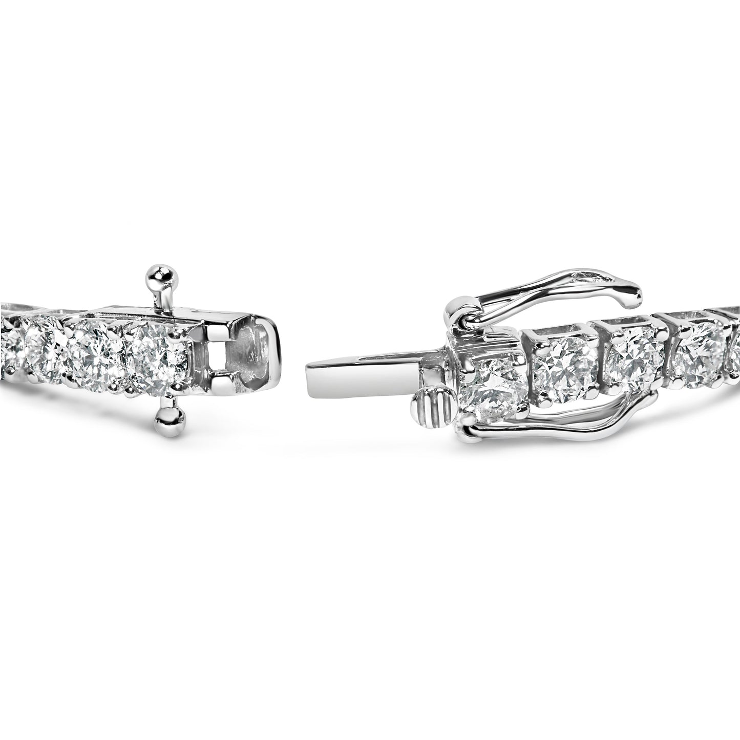 14K White Gold Lab Grown Diamond Tennis Bracelet - 5.00 Cttw